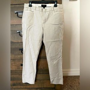White and Black Checkered Slacks